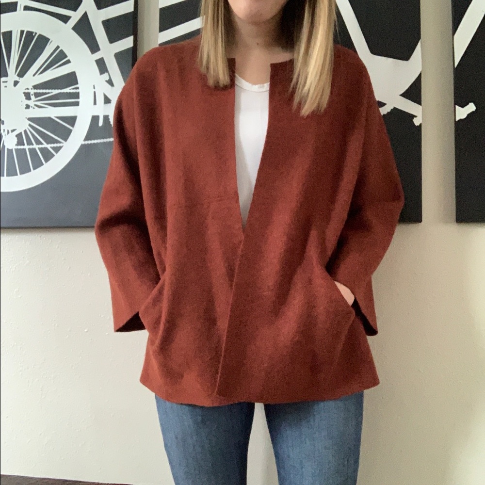 Eileen Fisher Boiled Wool Cardigan